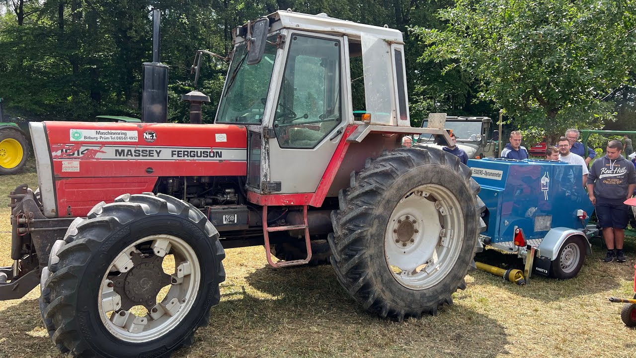 Massey Ferguson  Mf 1014 Schlepper an Zapfwellenbremse Zapfwellenleistungsprüfstand