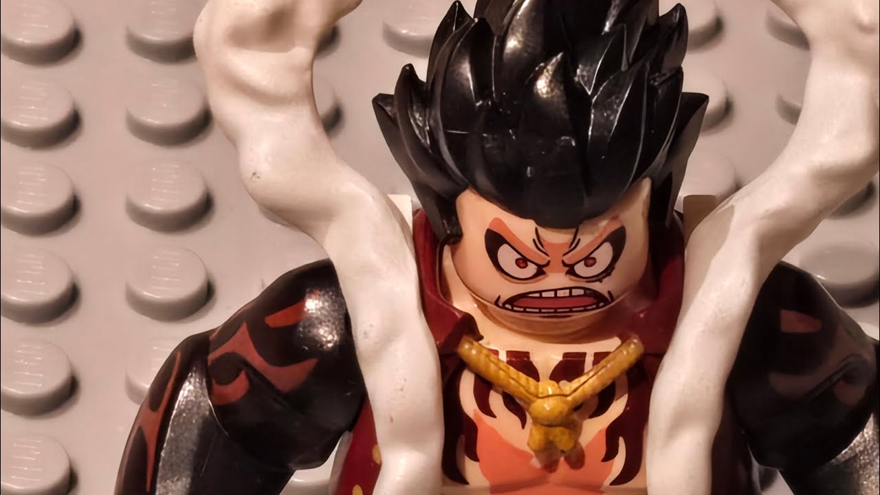 Lego one piece stop motion gear 4 luffy transformation test