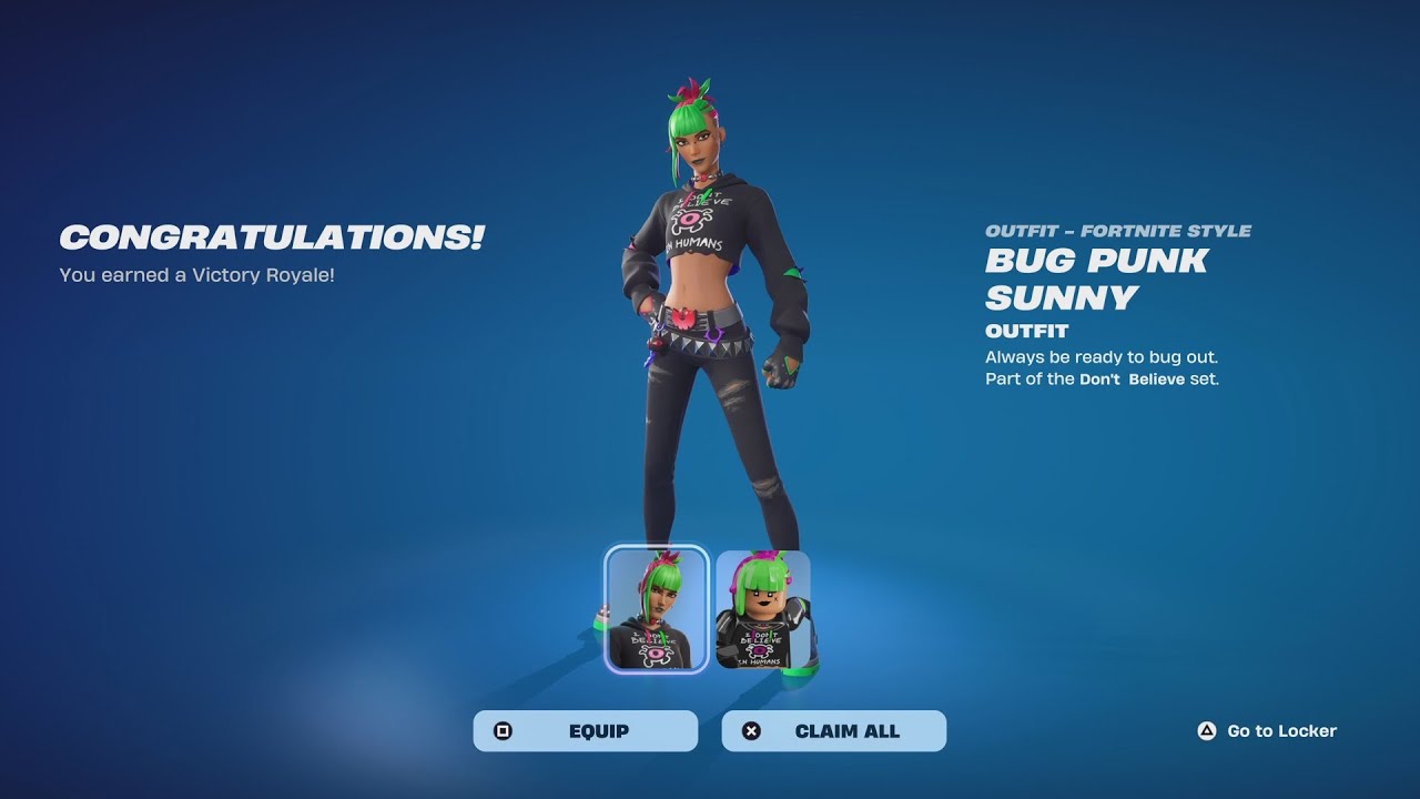 FREE BUG PUNK SUNNY SKIN IS NOW BEING GRANTED (Gameplay And Review)