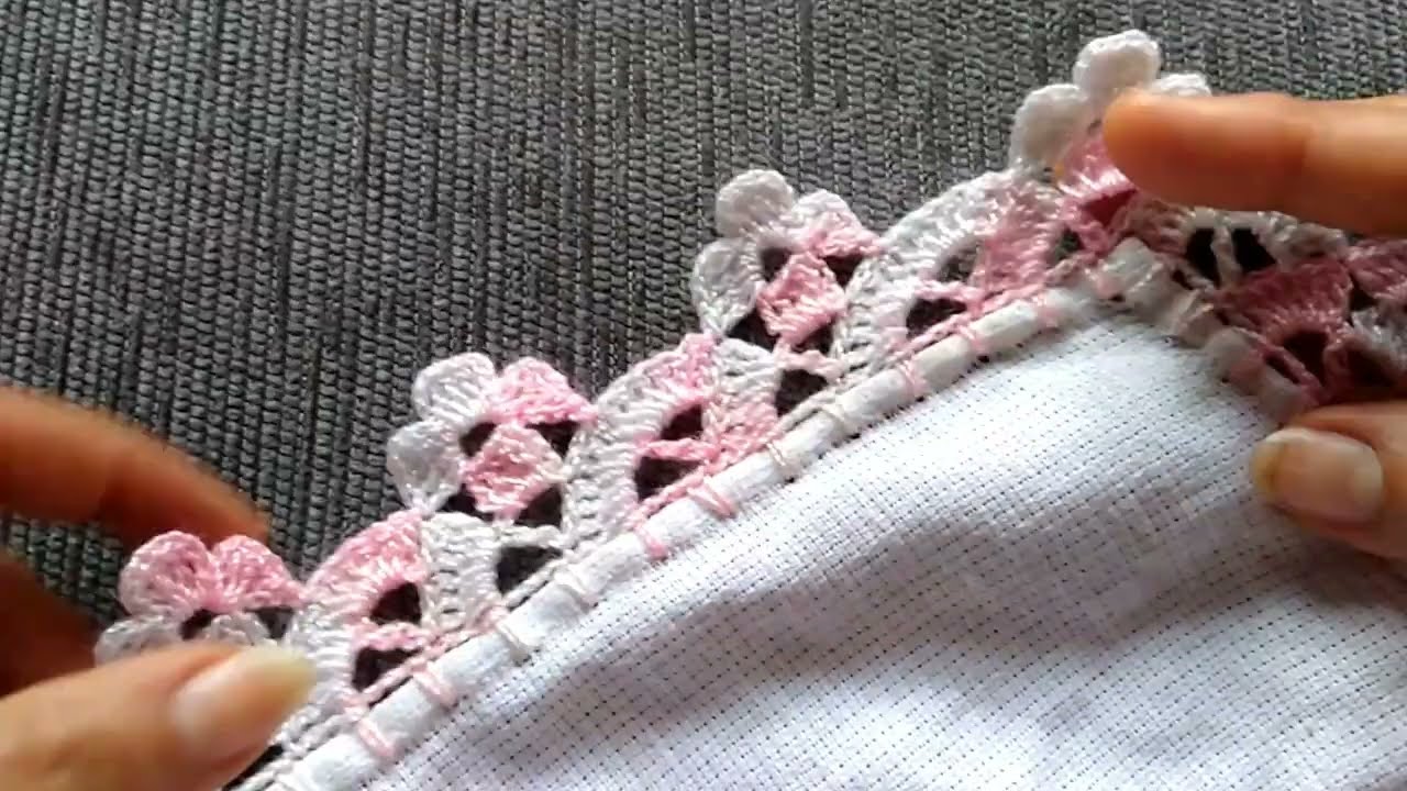 Realiza esta puntilla num 649 para servilletas de una vuelta.#crochet #arte #servilletas #tutorial