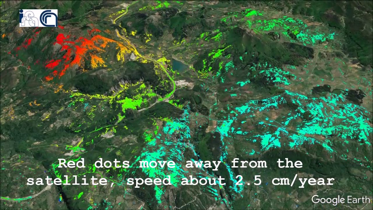 Ground deformation map of Pollino area (Italy) from 2012 to 2014
