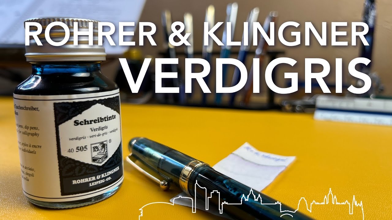 Обзор чернил для перьевой ручки Rohrer & Klingner Verdigris
