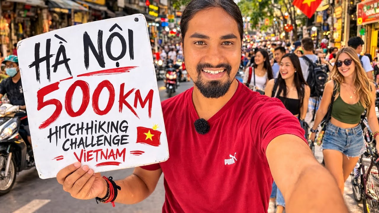 Vietnam Hitchhiking Challenge: South to North !! Ep- 361