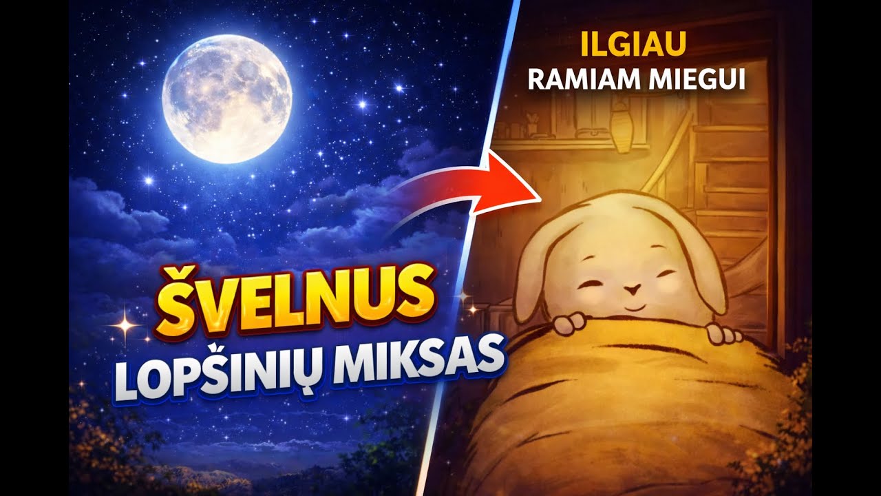 Ramus miegas su lopšinių miksu 🌙
