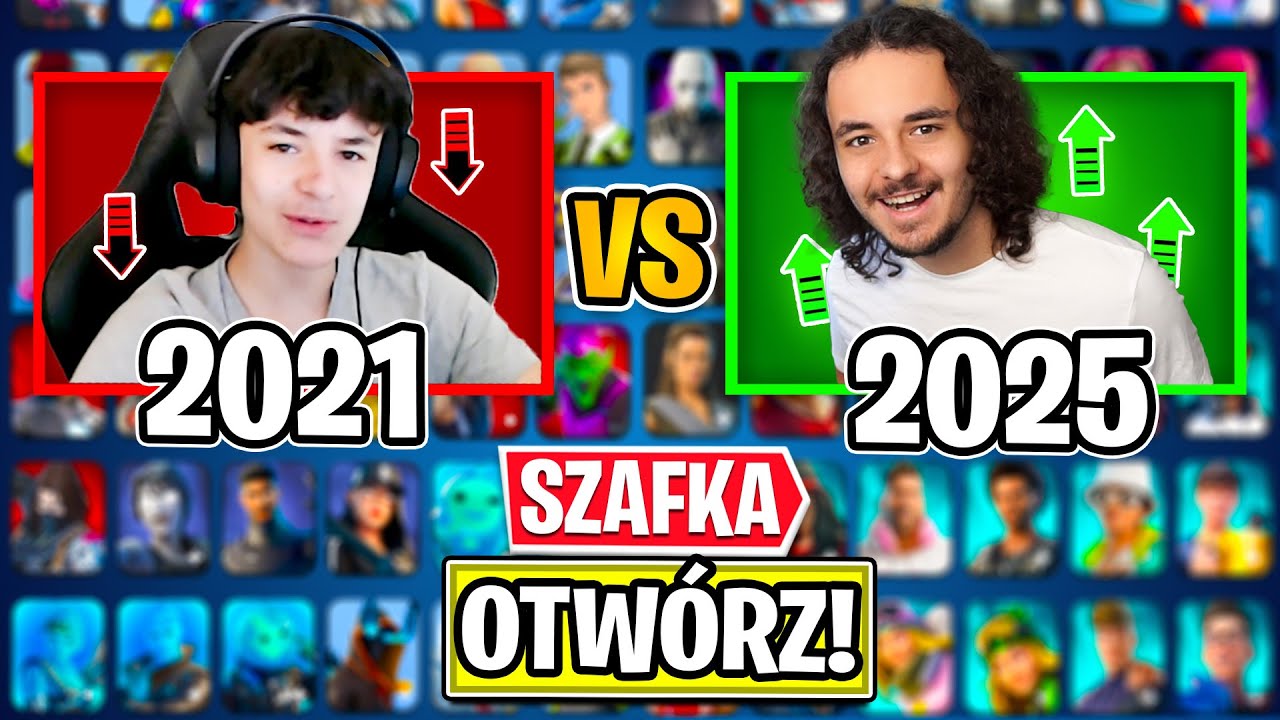 MOJA SZAFKA 2021 VS 2025 w Fortnite