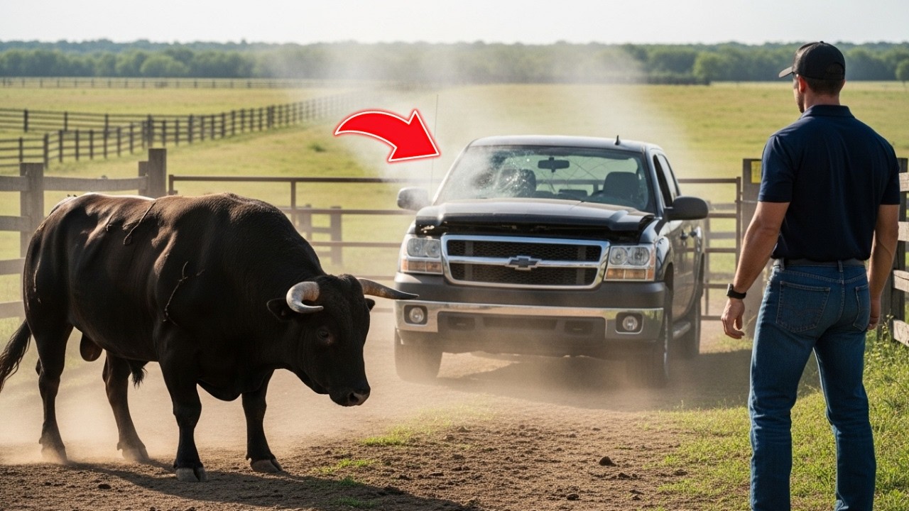 Председатель ТСЖ посигналил моему быку, и тот врезался на его грузовике в кювет.