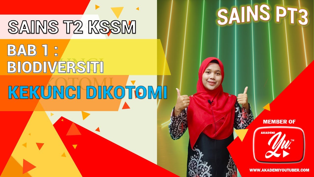 SAINS TING 2 BAB 1.2 PENGELASAN ORGANISMA | BAHAGIAN 3 KEKUNCI DIKOTOMI