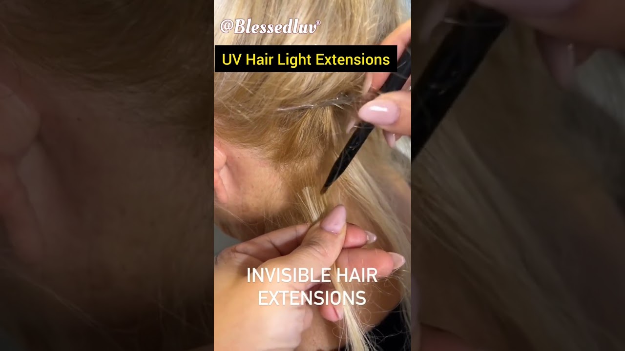 Blonde Hair using UV Light  Hair Technique  #uvlighthair