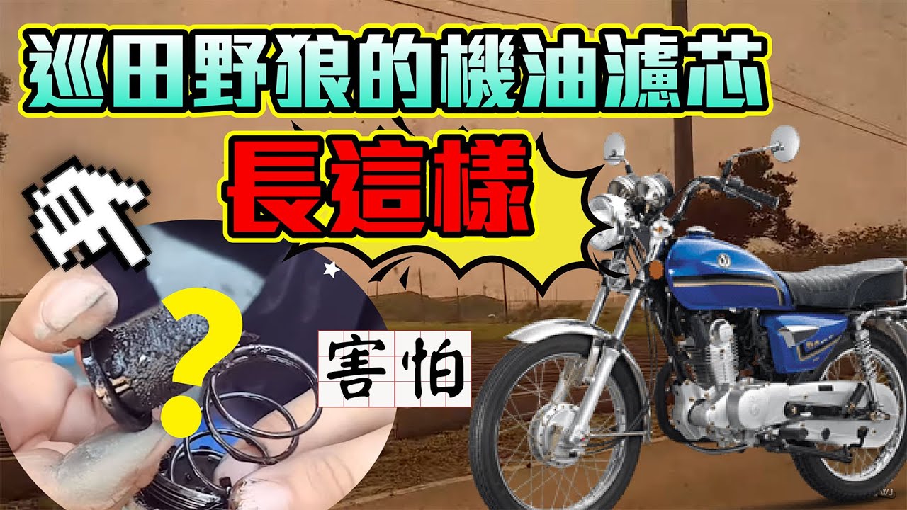 這次換油發現他差點壞掉了 走去巡田八 野狼傳奇125日常