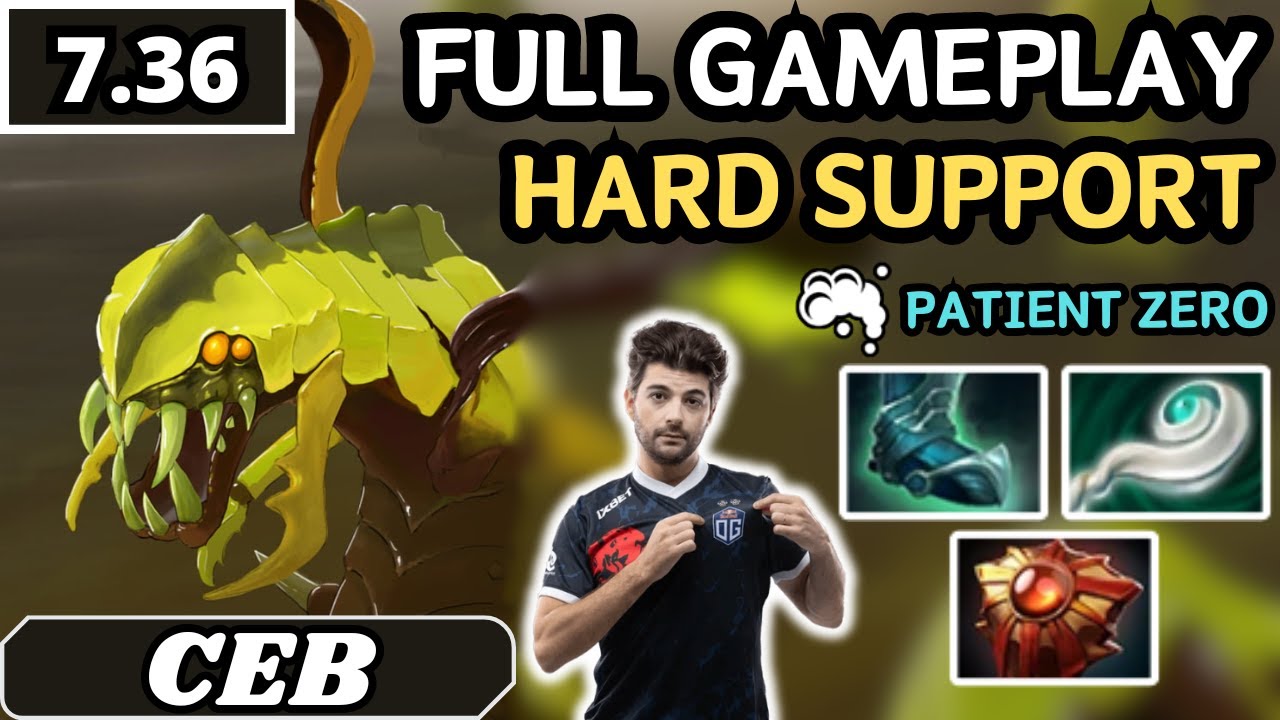 7.36 - Ceb VENOMANCER Hard Support Gameplay 21 ASSISTS - Dota 2 Full Match Gameplay