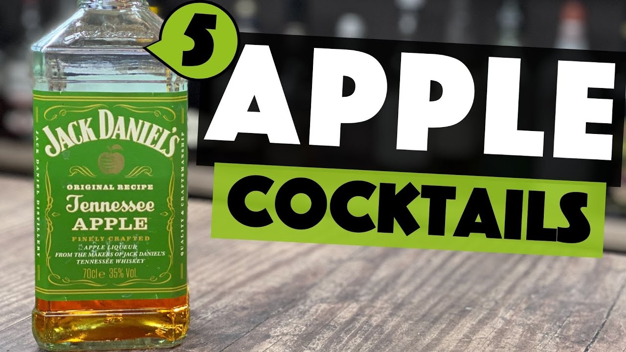 5 APPLE Jack Daniels Cocktails (Jack Daniels Apple Whiskey Cocktails) Steve the Barman