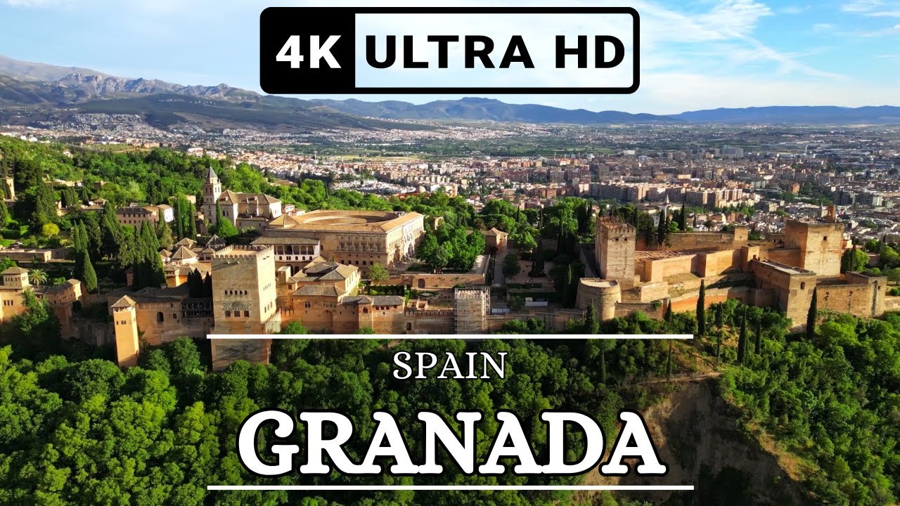 Granada, Spain 4k Drone Footage