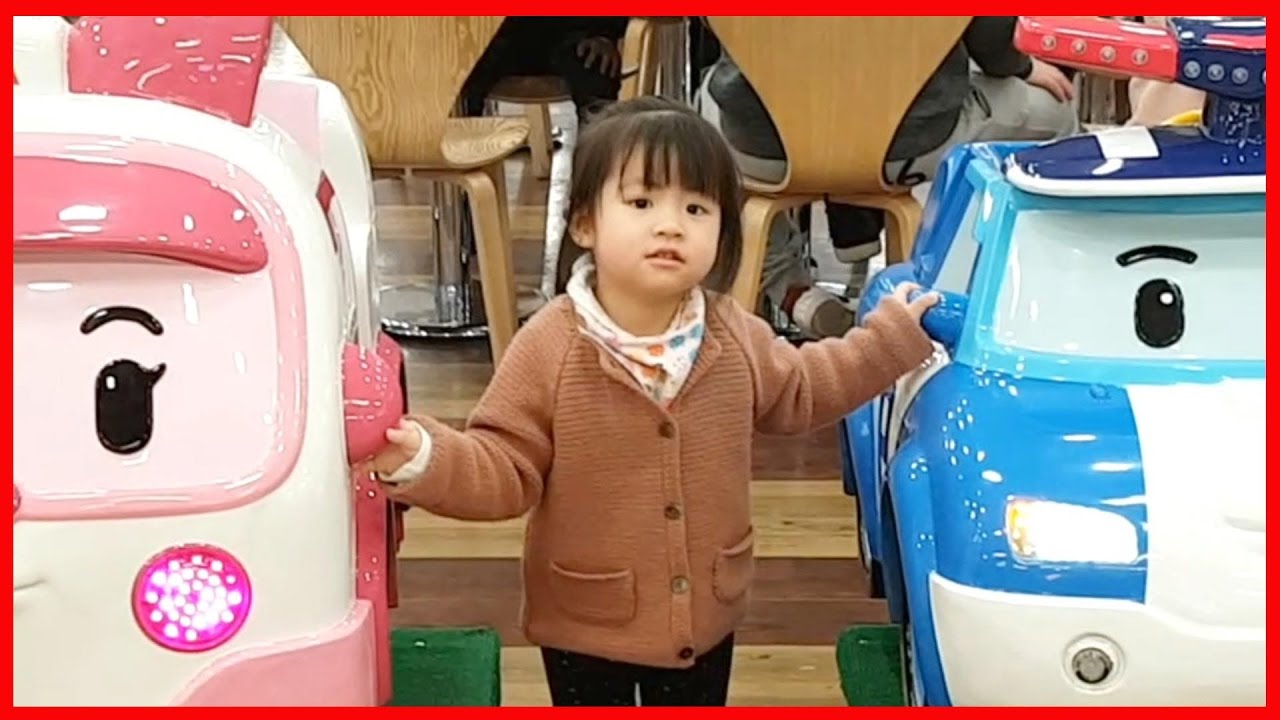 Электро Автомобильная езда, RoboCar Poli & Amber Car езда
