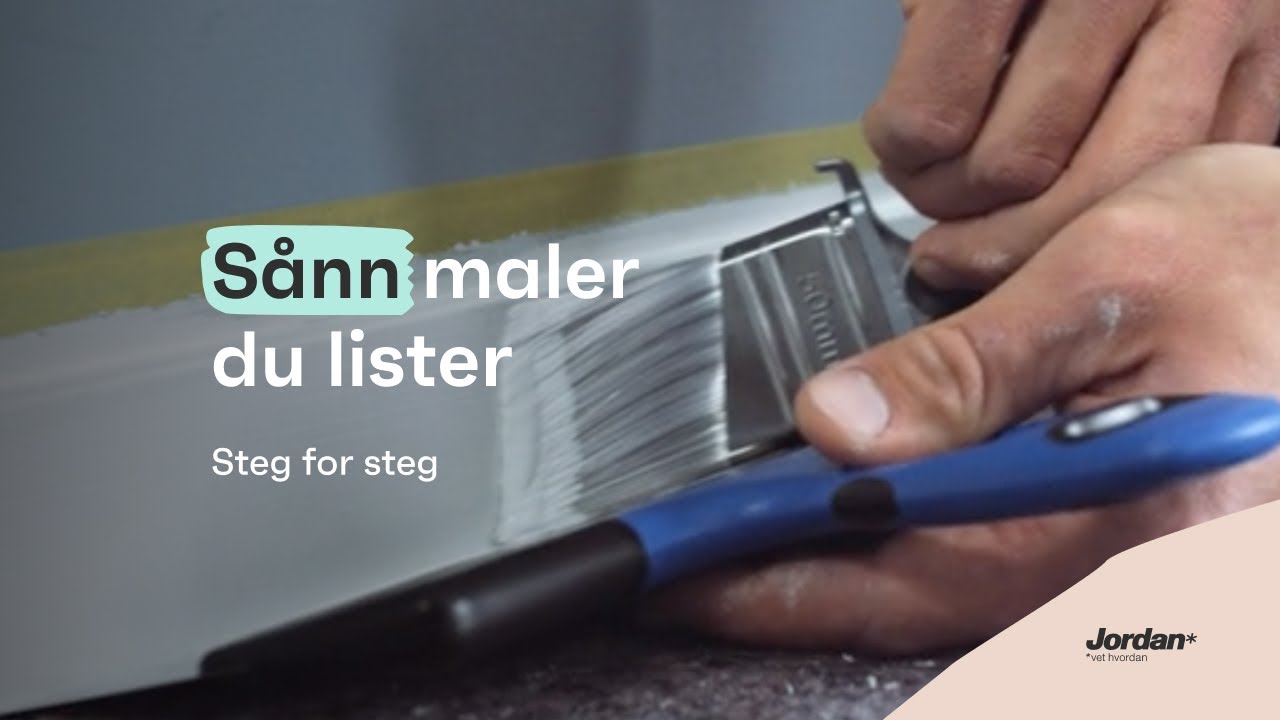Sånn maler du lister - Steg for steg