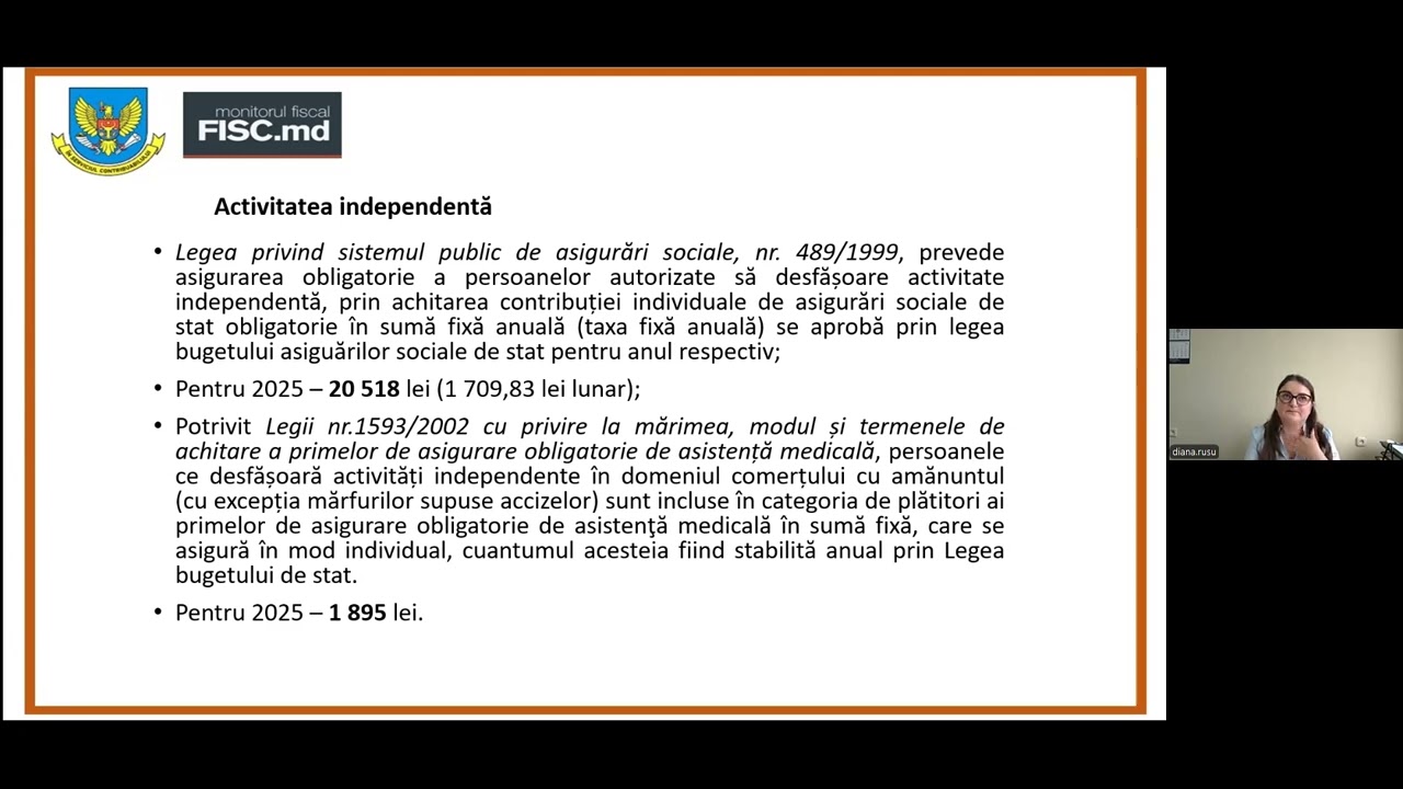 webinar gratuit „Determinarea obligațiilor fiscale aferente impozitului pe venit în cadrul regimuril