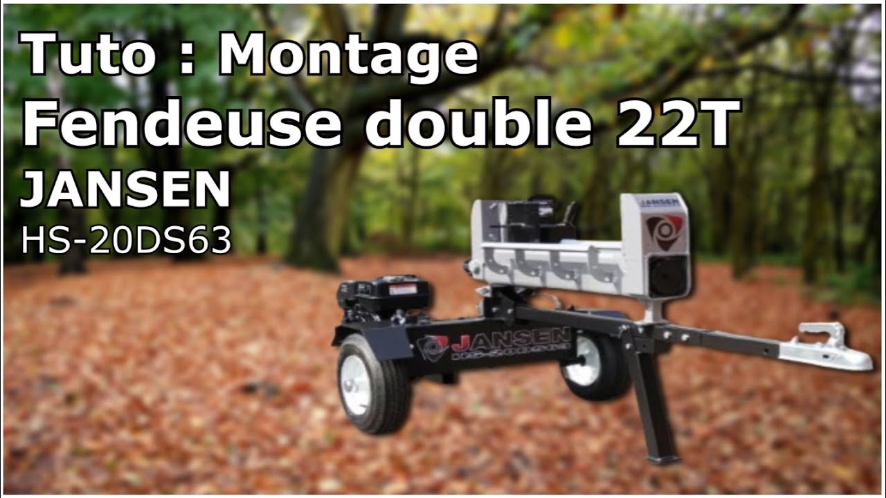 TUTO : MONTAGE FENDEUSE double JANSEN HS 20DS63 Autonomie en chauffage