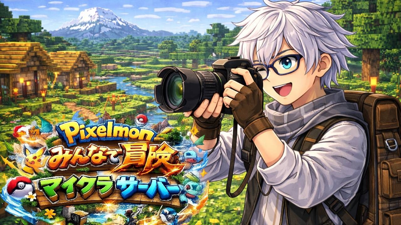 【写真家転職】いろんなポケモンの写真を撮りに行こう！　まずはフィルム作って。【Pixelmon】【Minecraft】