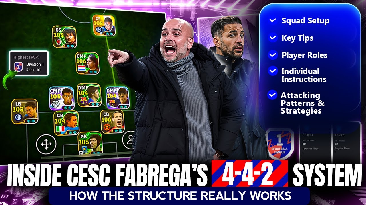 Эта схема 4-4-2 играет СОВСЕМ не так, как вы ожидаете 😳 (В игре превращается в 4-3-1-2) | eFootba...