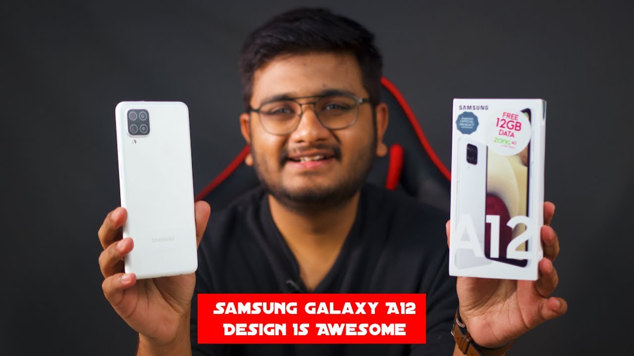 Samsung A12 Unboxing & Review | Design Fit Hai