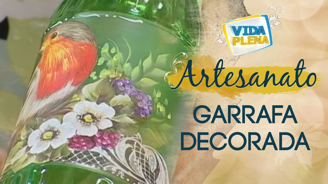 Garrafa Decorada | Artesanato com Reciclagem - DIY