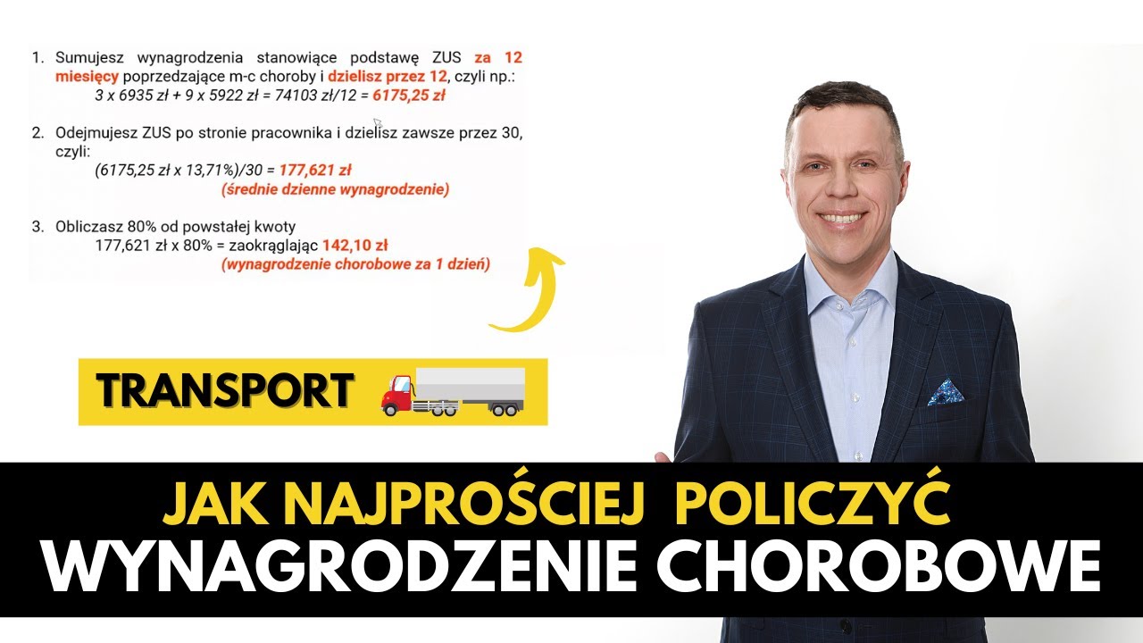 Jak policzyć wynagrodzenie chorobowe „na piechotę” | BRANŻA TRANSPORTOWA