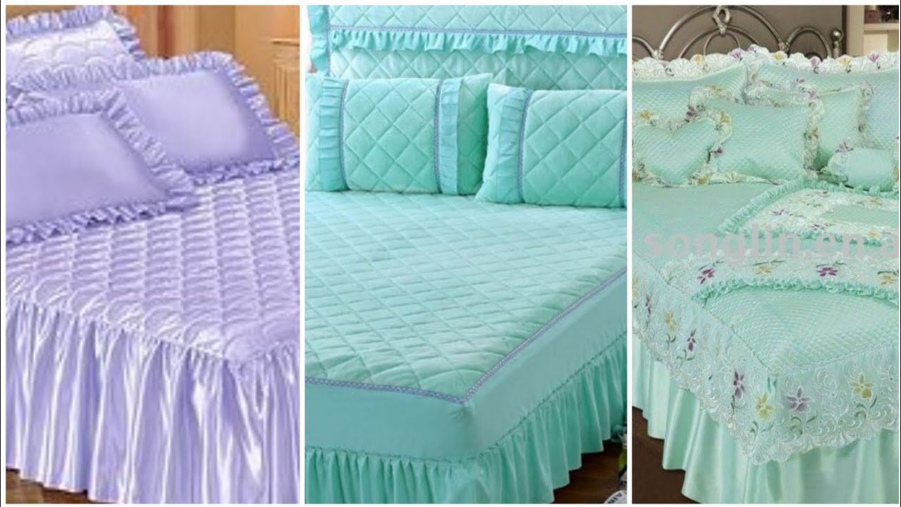 Classically frilly bed sheet Designs ||  wooooow outstanding bridal bedsheet designs