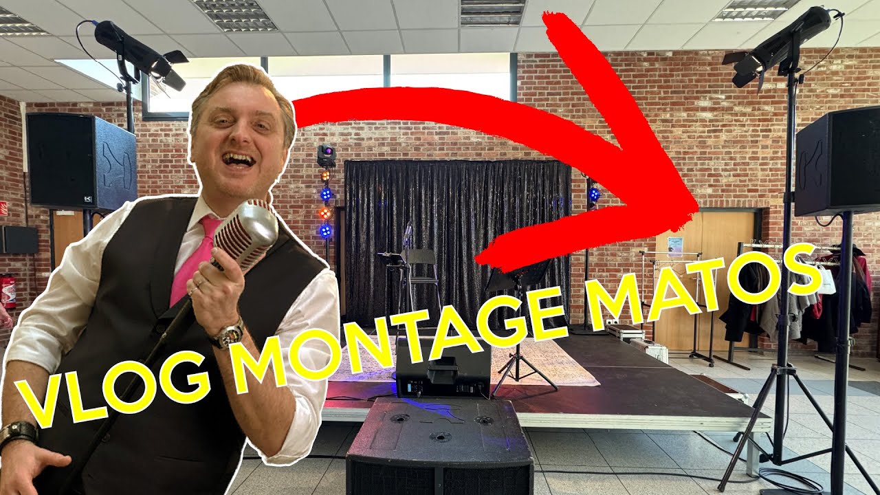 Montage du matériel et prestation chanteur animateur