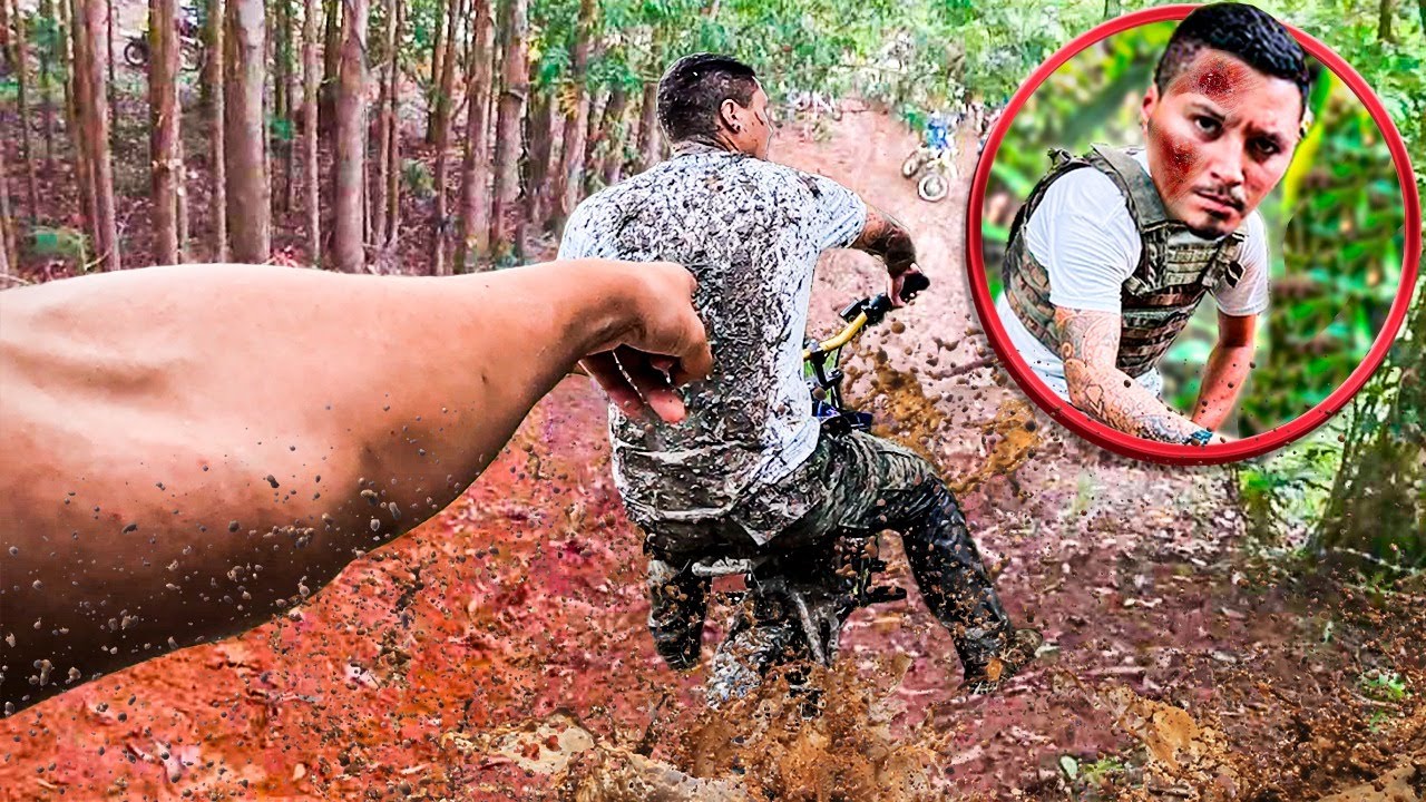 NOS ARREBENTAMOS NA TRILHA DE MINI MOTO