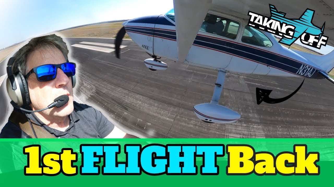Первый полет после крушения — схема Cessna 182 — взлет