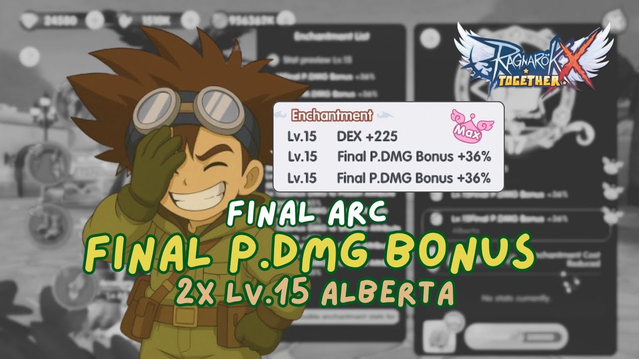Final Alberta 2H Weapon Enchantment Arc – Final P.DMG Bonus Lv.15! 🔥 | Ragnarok X: Next Generation