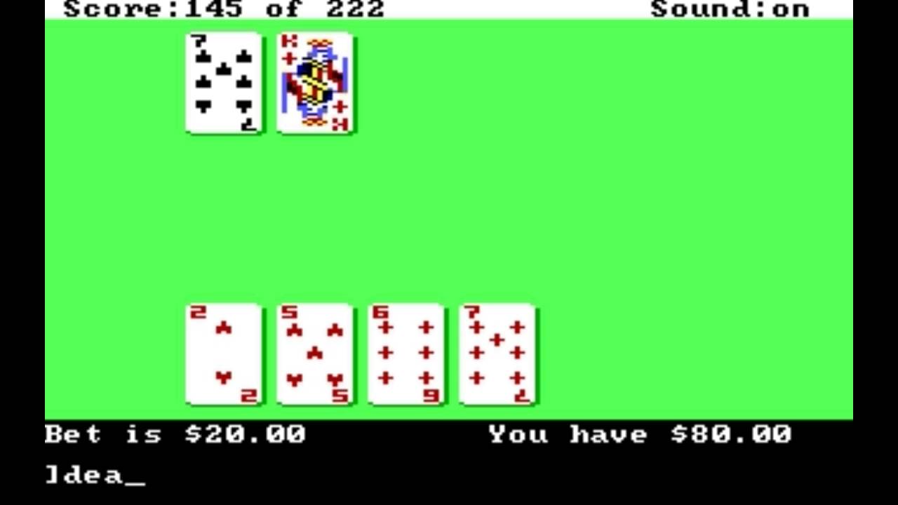 Leisure Suit Larry 1 BlackJack MiniGame