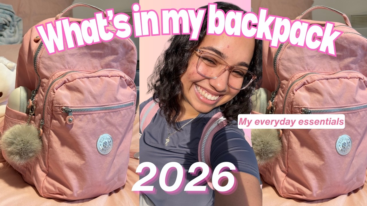 What's in my backpack 2026 (university edition) | Kipling Seoul L 15