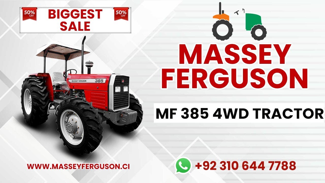 Massey Ferguson MF 385-4WD 85HP Tractors For Sale in Ivory Coast - Massey Ferguson Tractors