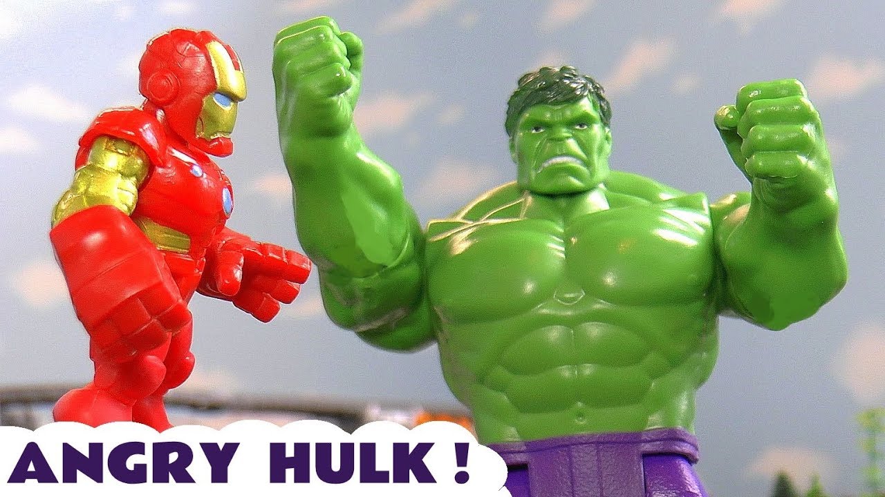 Toy Superhero Angry Hulk Story With Superman