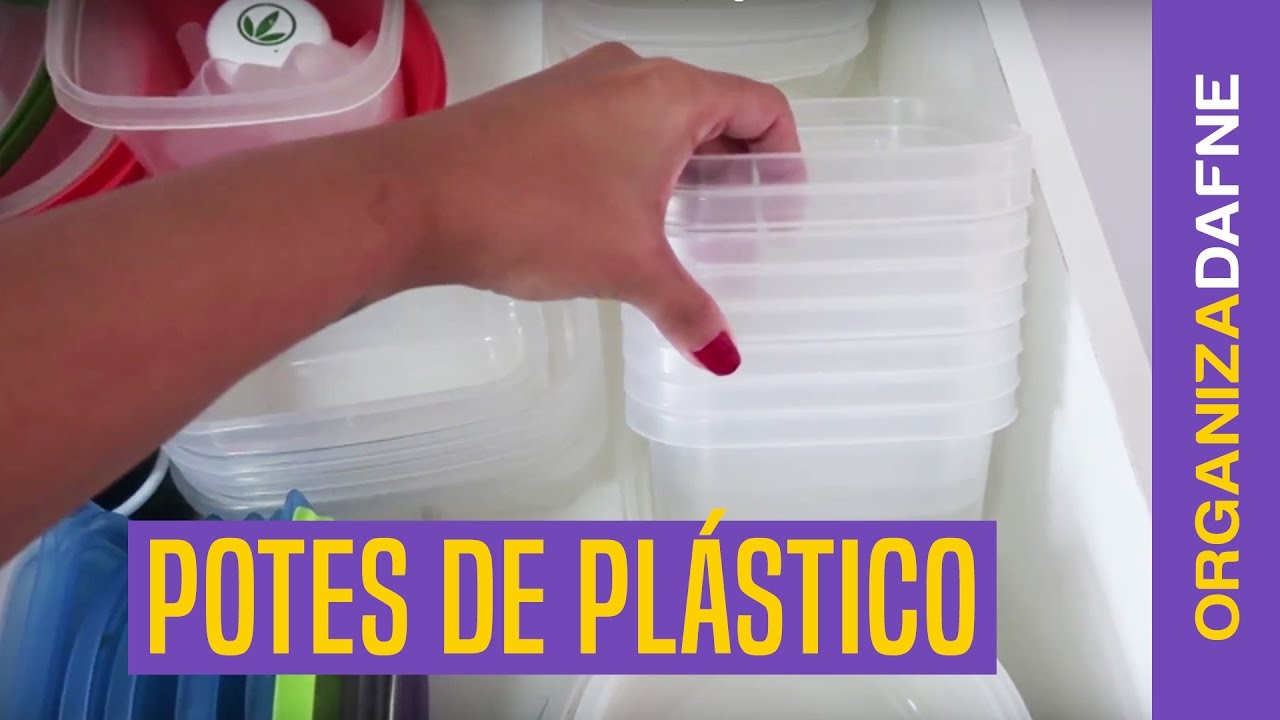 👉 9 DICAS PARA ORGANIZAR POTES DE PL&Aacute;STICO (ou como guardar tupperwares) 🍚 | Organiza Dafne