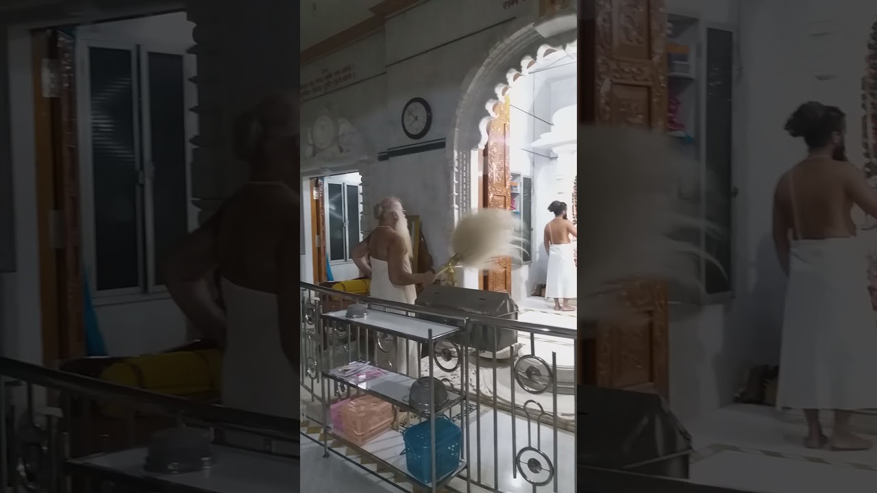 Sandhya Aarti Darsan @ shri swami Ramanand sant ashram. Rajpipla. Narmada Tat