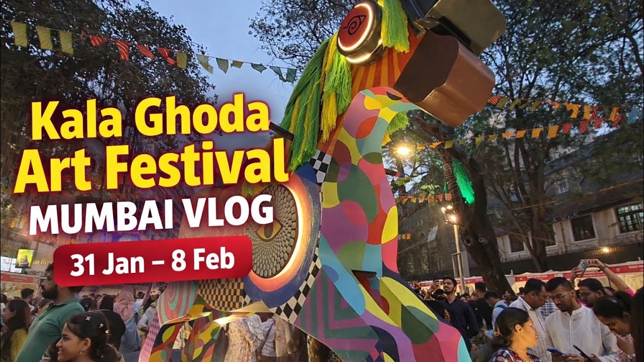 Kala Ghoda Art Festival 2026 Mumbai Vlog | Art, Culture & Street Vibes 🎨✨