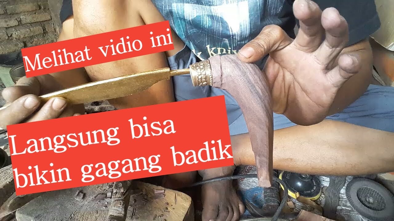 Cara membuat gagang badik rass makassar