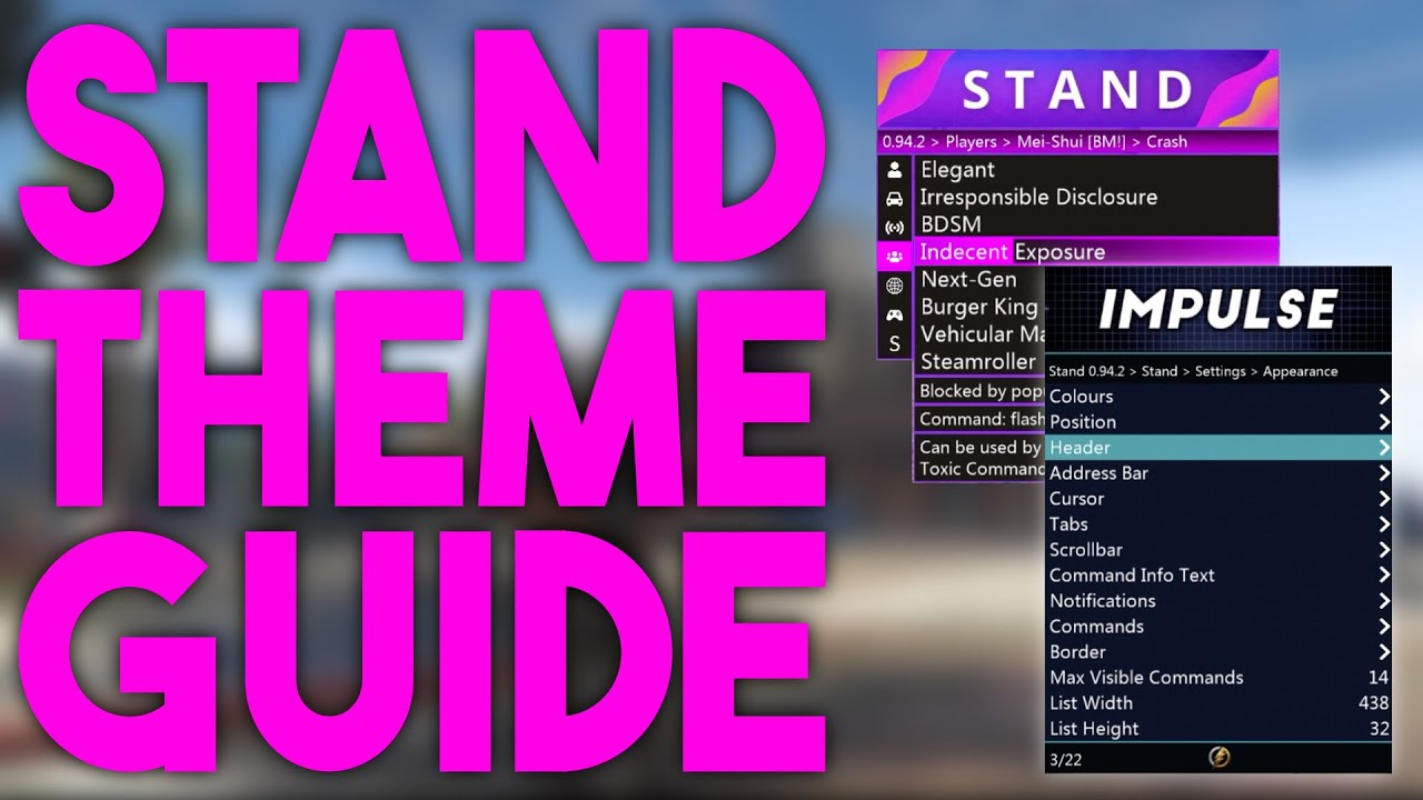 STAND Custom THEME Tutorial