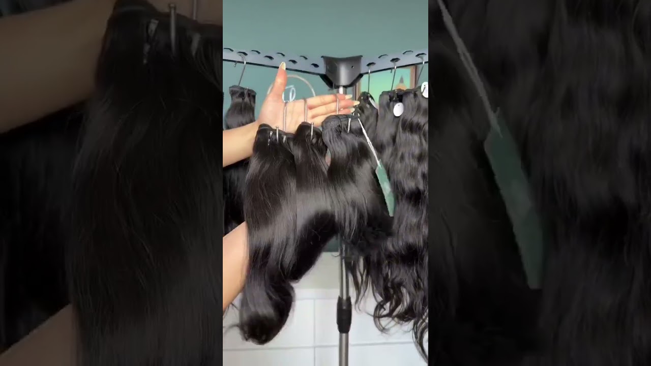 Raw Indian Natural Straight Hair Bundles@flowywig #hairextensions #rawhair #rawindianhumanhair