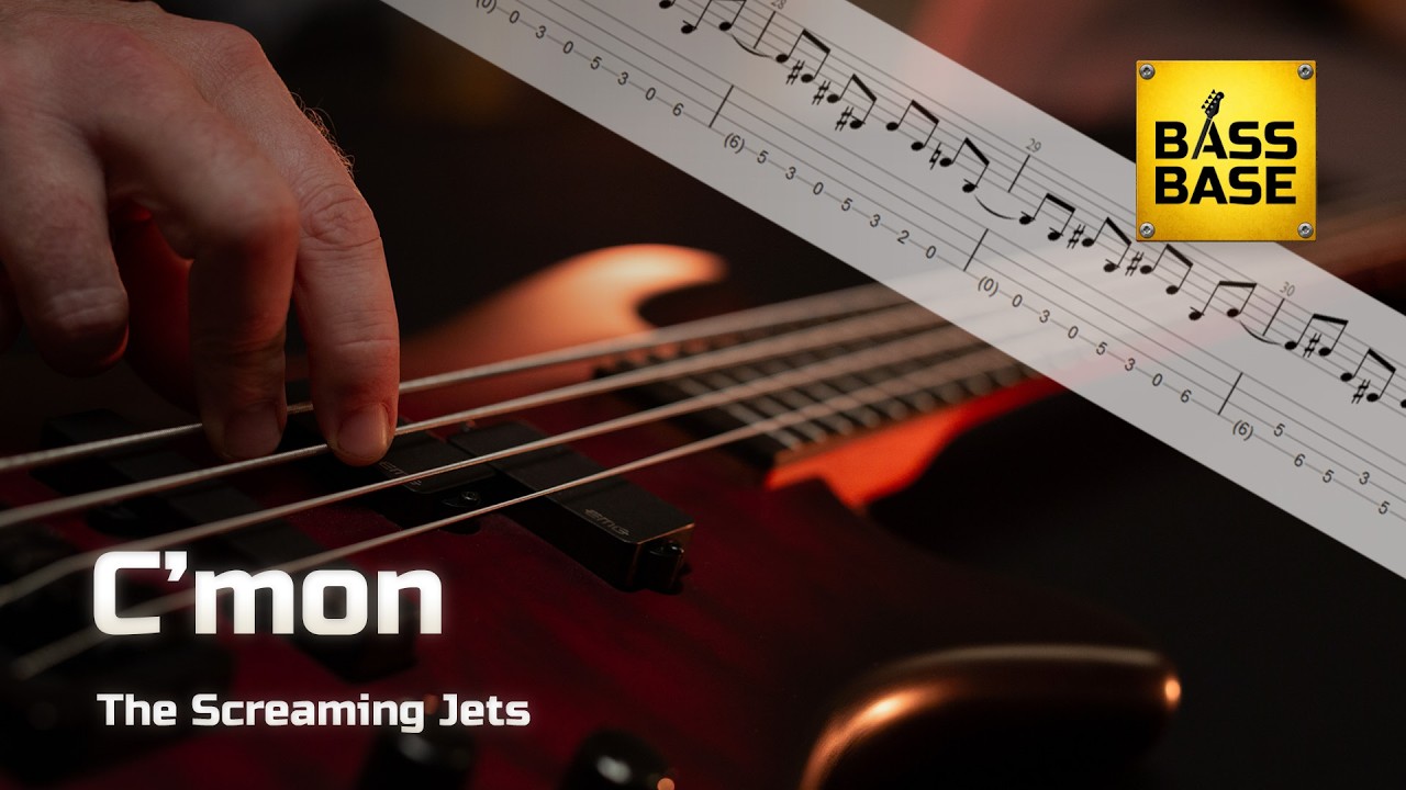 The Screaming Jets - C'mon - Bass cover with tabs