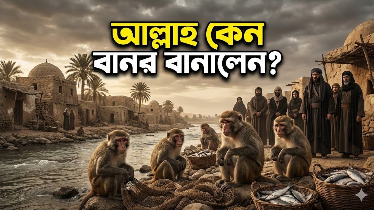 এক রাতেই মানুষ থেকে বানর😨—আসহাবে সাবতের জাতির ভয়ংকর পরিণতি