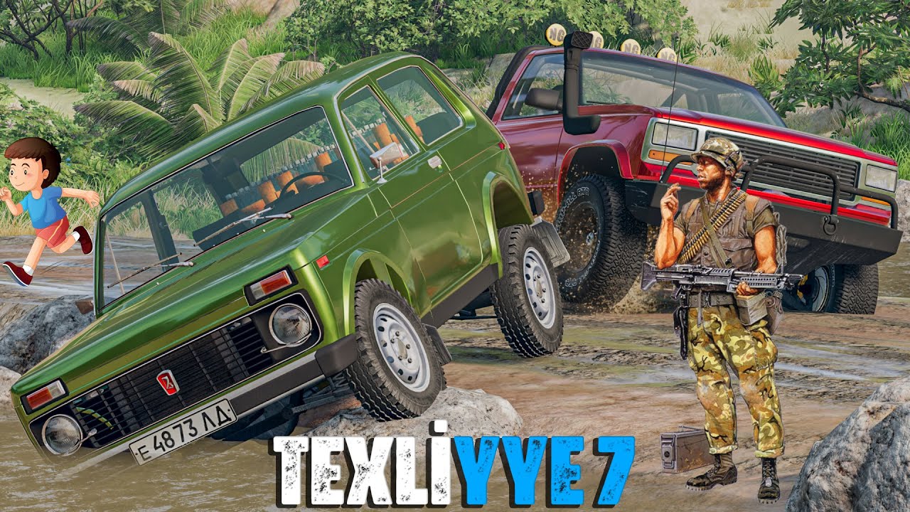 Müharibədən Təxliyyə 7  Aftoş Niva İlə Qaçış Vaz | Maşın Oyunları | BeamNG.Driver #malikbedelov