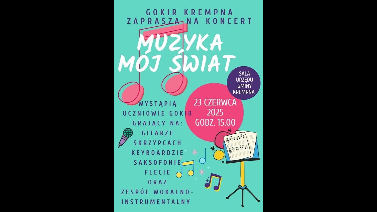 Koncert Muzyka to mój świat - Krempna 2025