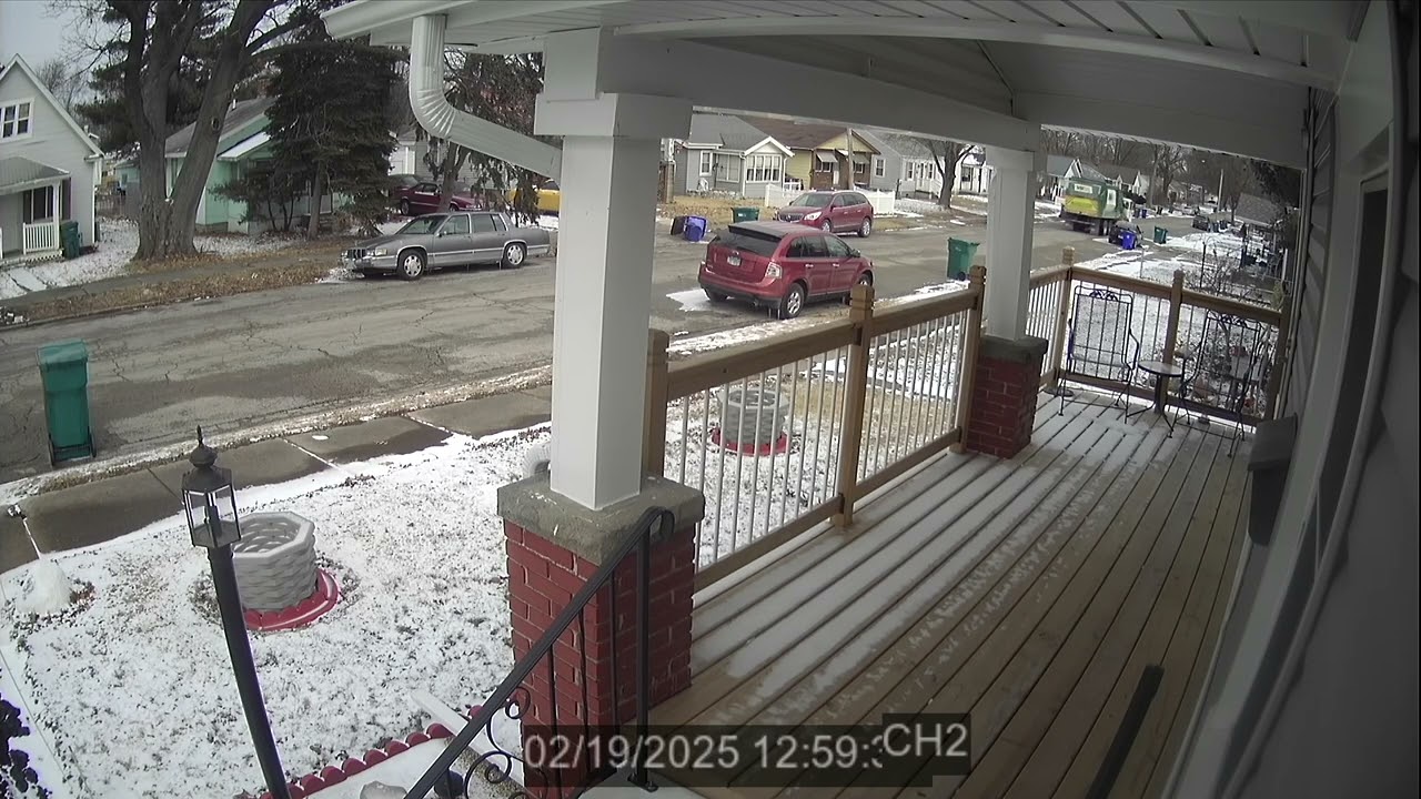 Waste Management Truck Damaging car