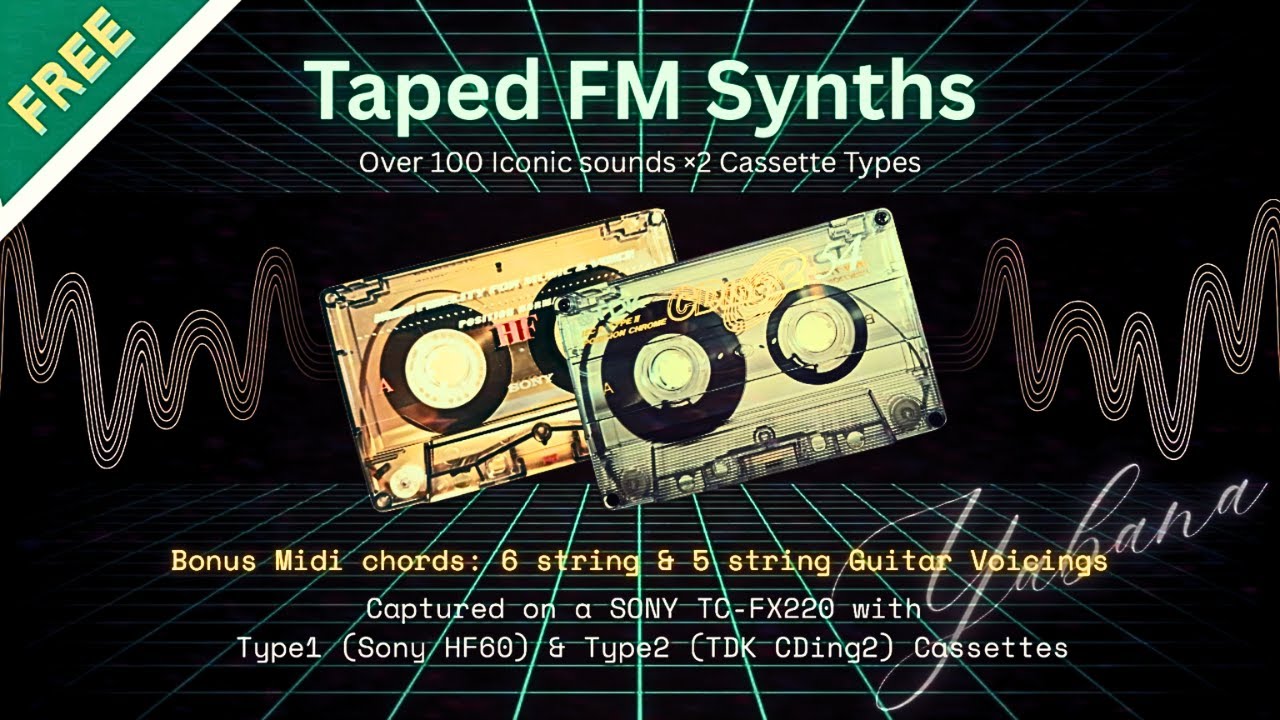 Taped FM Synths – FREE Sample Pack (PWYW) | Synths, Bass, Drums + MIDI