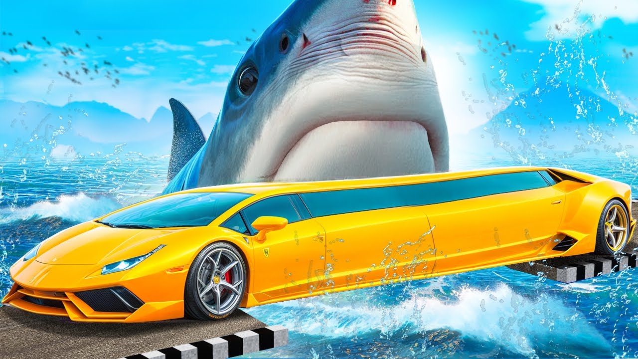 ¿PUEDE UN LAMBO DRIVE SUPERAR A UN MEGALODON EN GTA 5? - EXPERIMENTO EN GTA 5