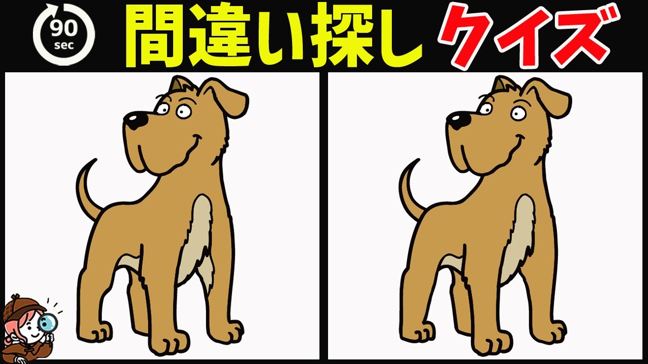 【間違い探しクイズ】無料脳トレ動画で脳が若返り！イラスト間違い探しで楽しく頭の体操【認知症予防/老化防止に最適】