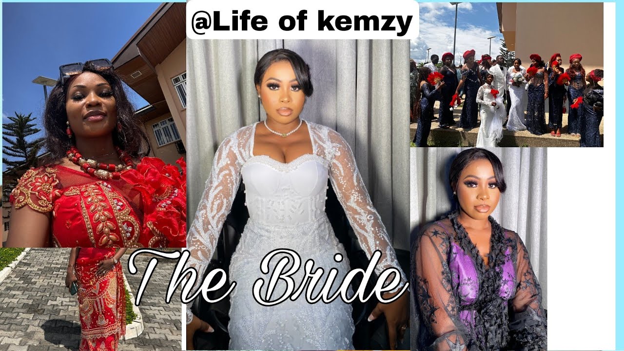 Wedding Day 🤩The special moment Life of kemzy kissed her husband and said her wedding vows