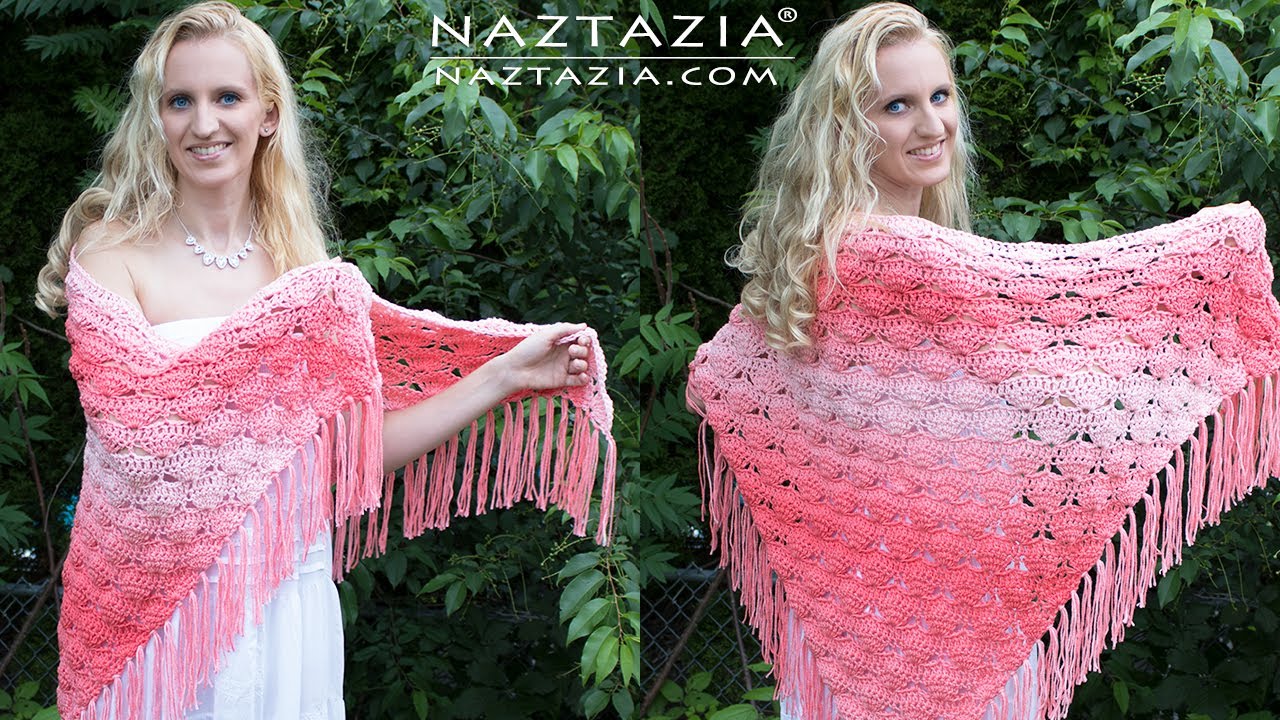 HOW to CROCHET BEACHY KEEN SHAWL - DIY Tutorial (It's Peachy Keen too!)